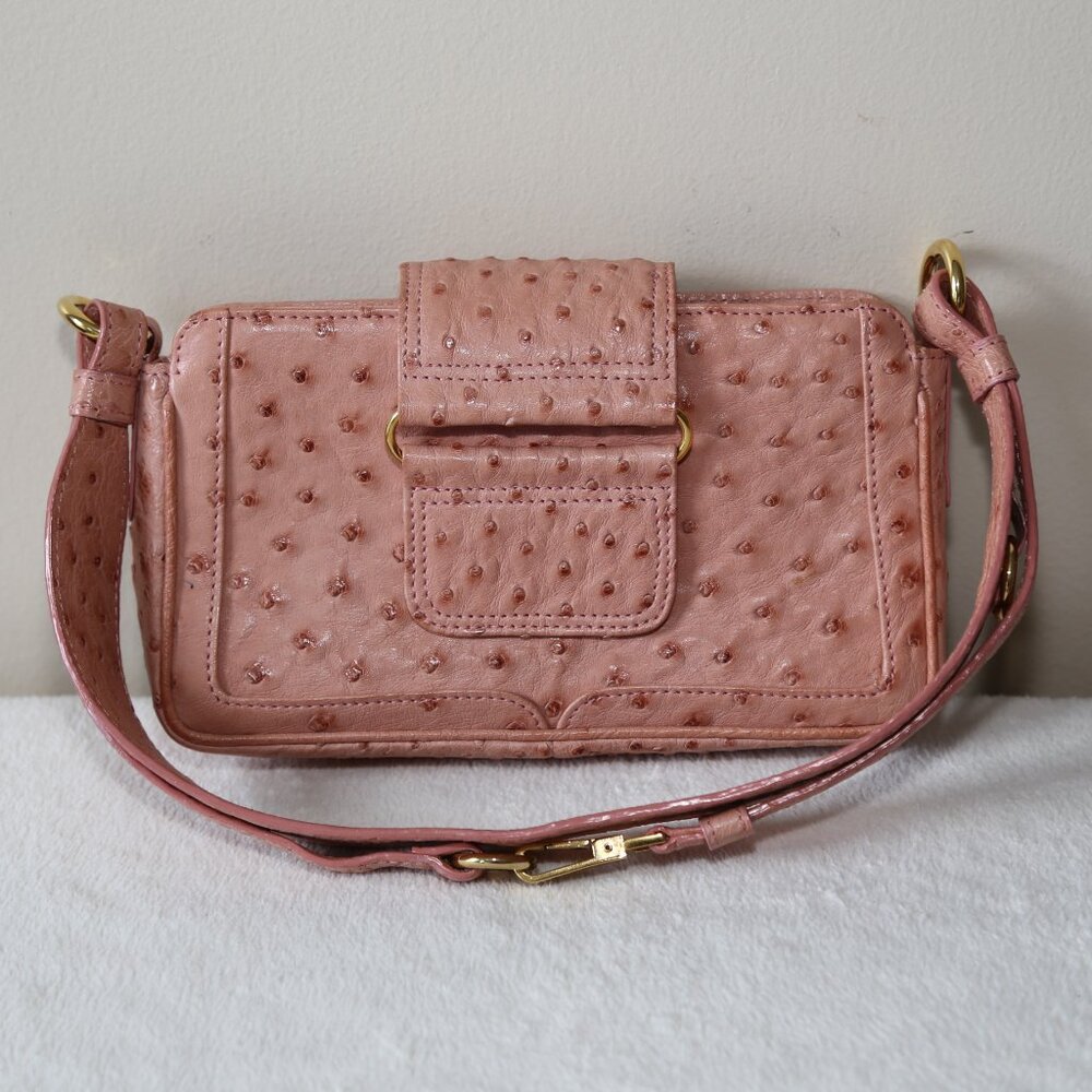 VTG Mint! Authentic Cape Cobra Luxurious Genuine Ostrich shoulder crossbody bag - Picture 4 of 11